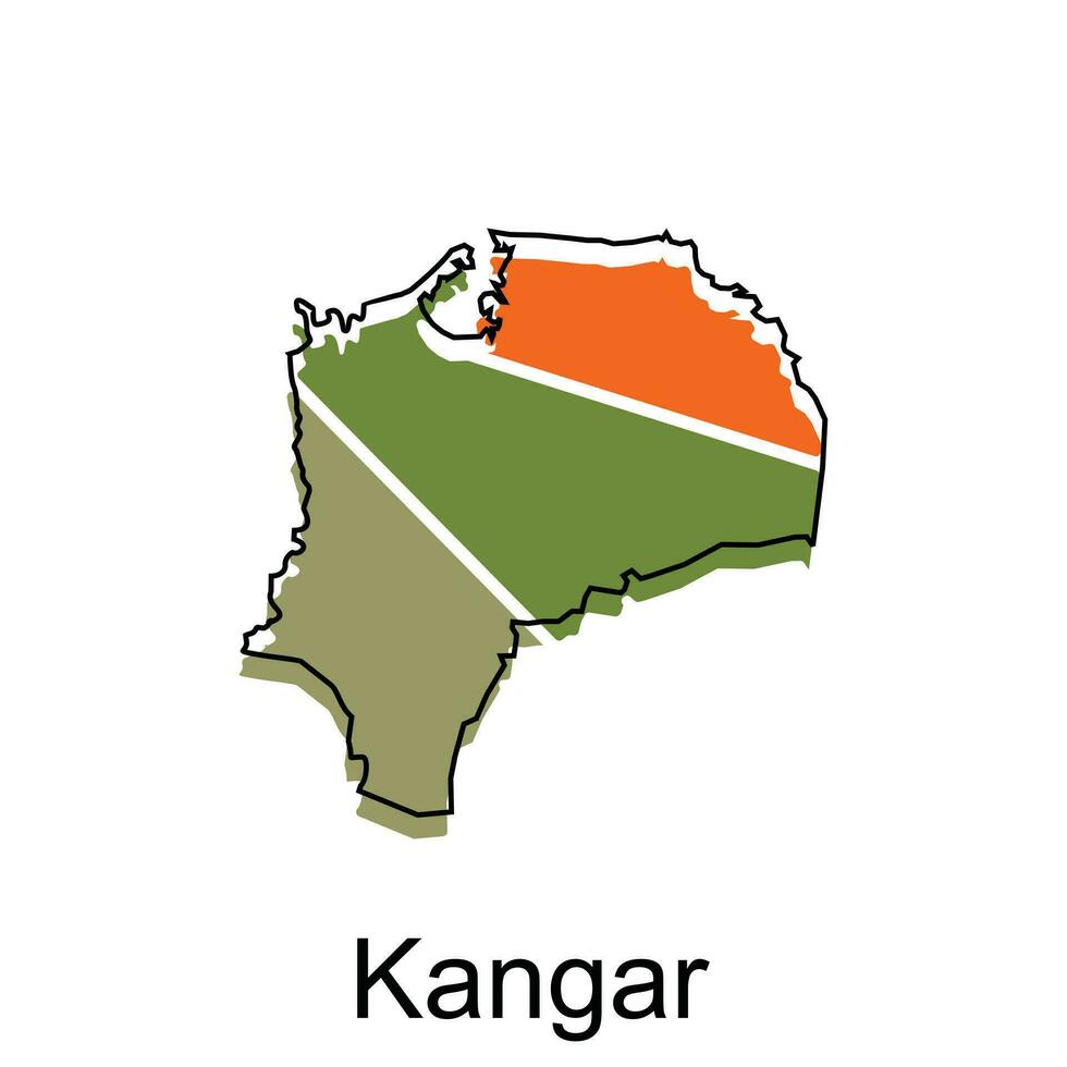 mapa cidade do canguru vetor projeto, Malásia mapa com fronteiras, cidades. logótipo elemento para modelo Projeto