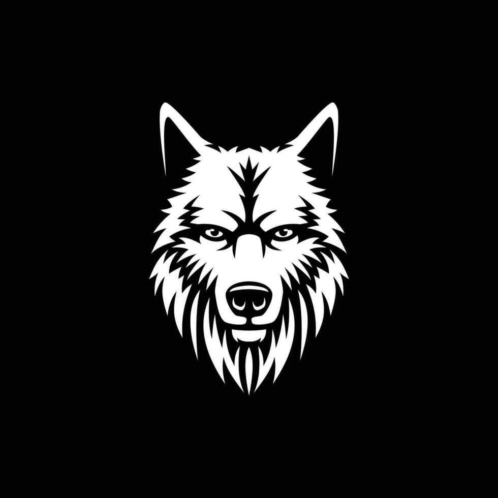 ilustração de ícone de vetor de logotipo de lobo