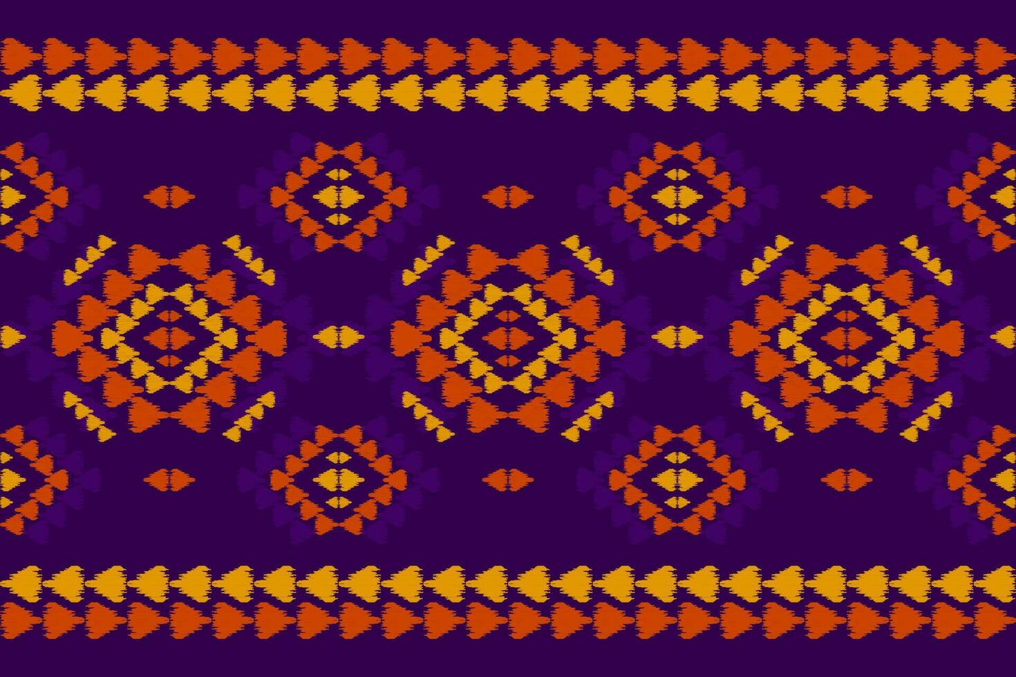 tapete étnico ikat arte padrão. sem costura padrão geométrico étnico ikat em tribal. estilo mexicano. vetor