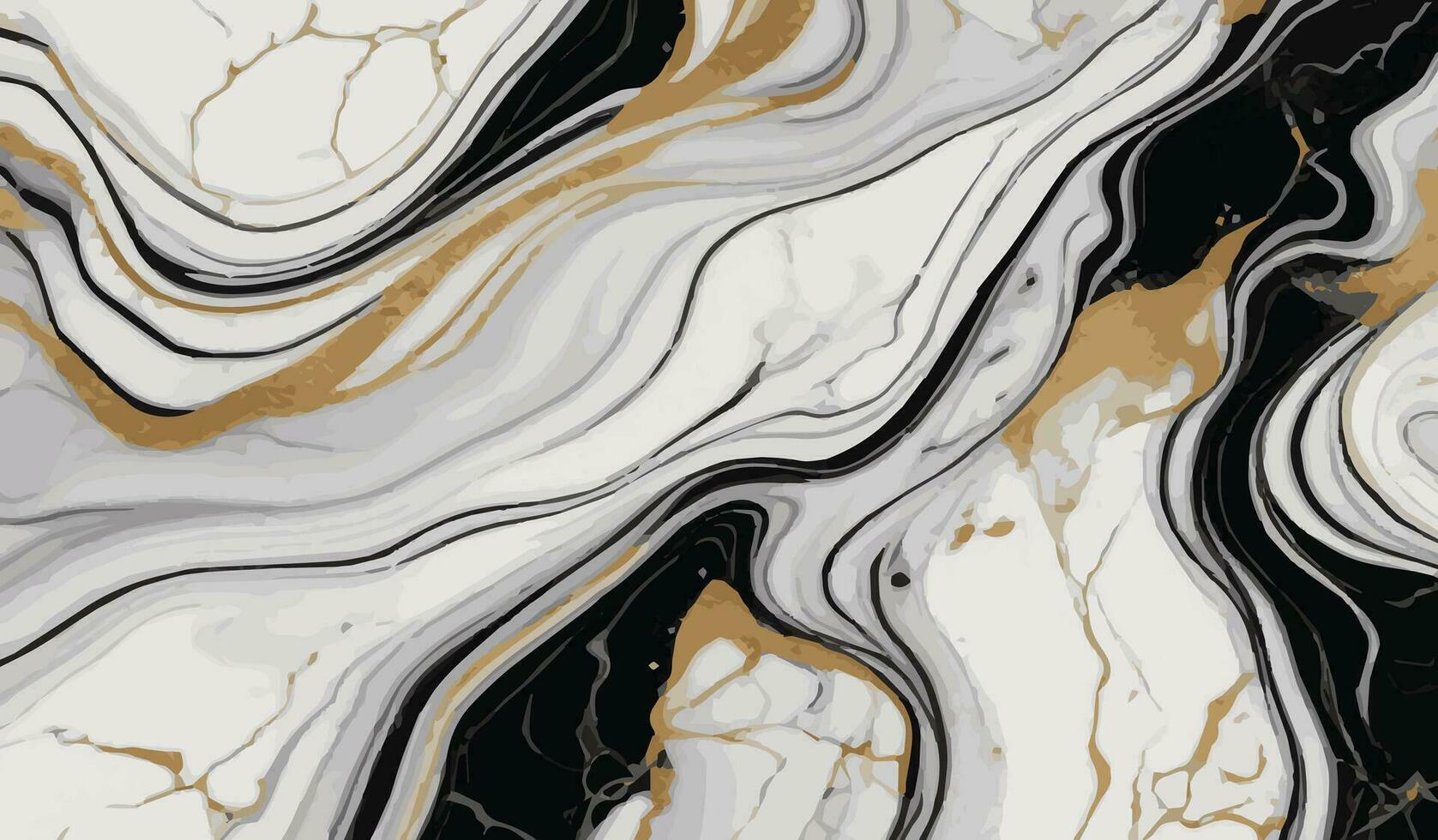 mármore ouro Preto superfície textura fundo. luxo abstrato padronizar mármore Preto vetor ilustração
