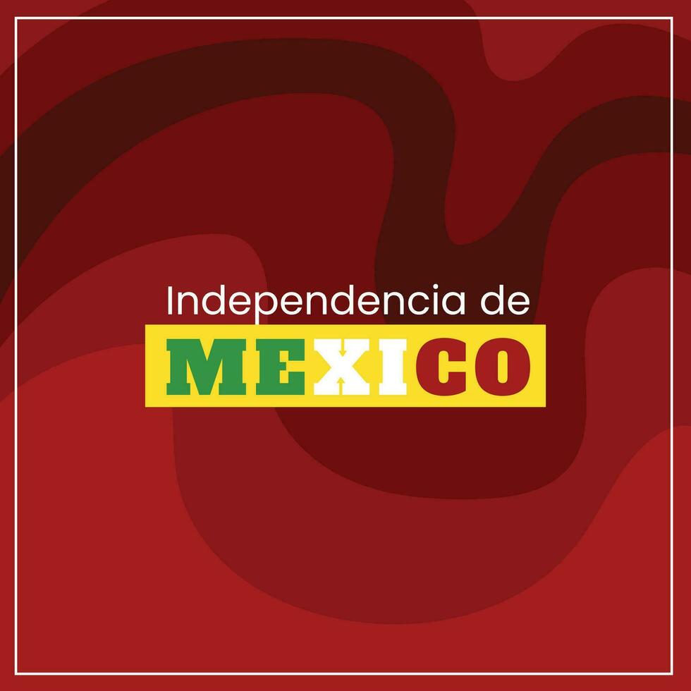 vetor plano Projeto México independência dia conceito modelo