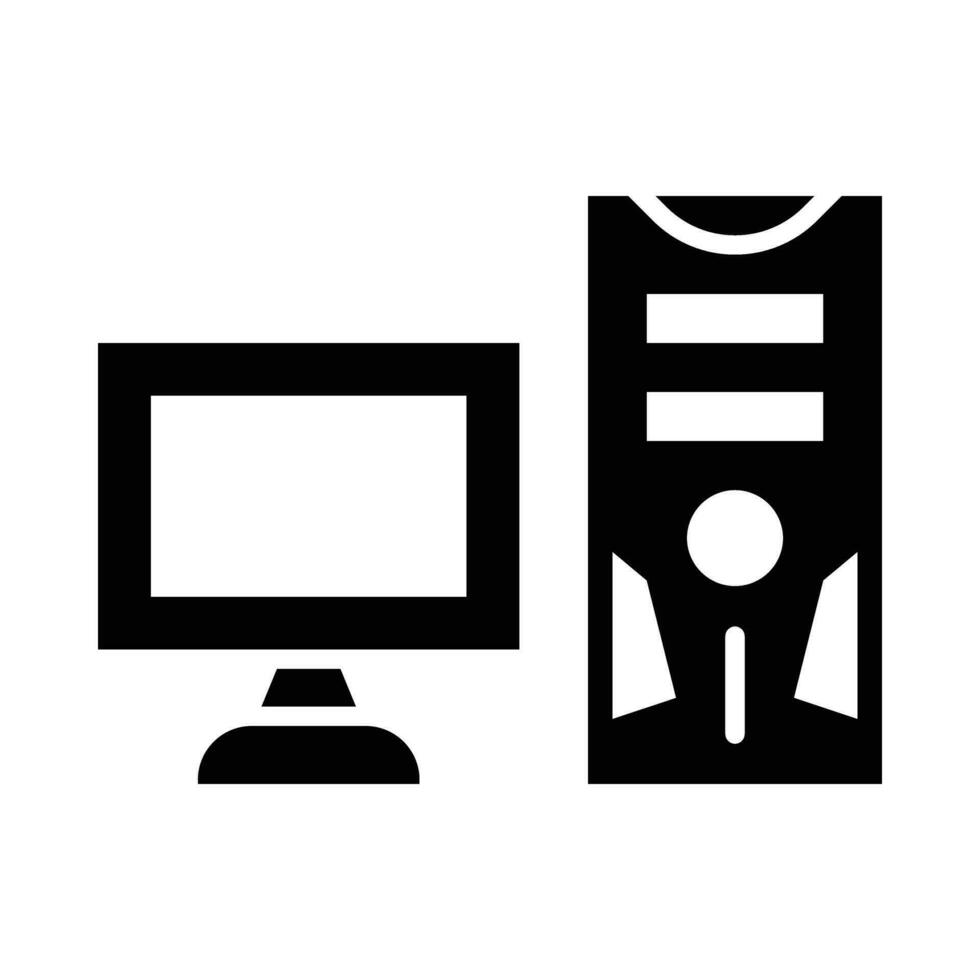 computador vetor glifo ícone para pessoal e comercial usar.
