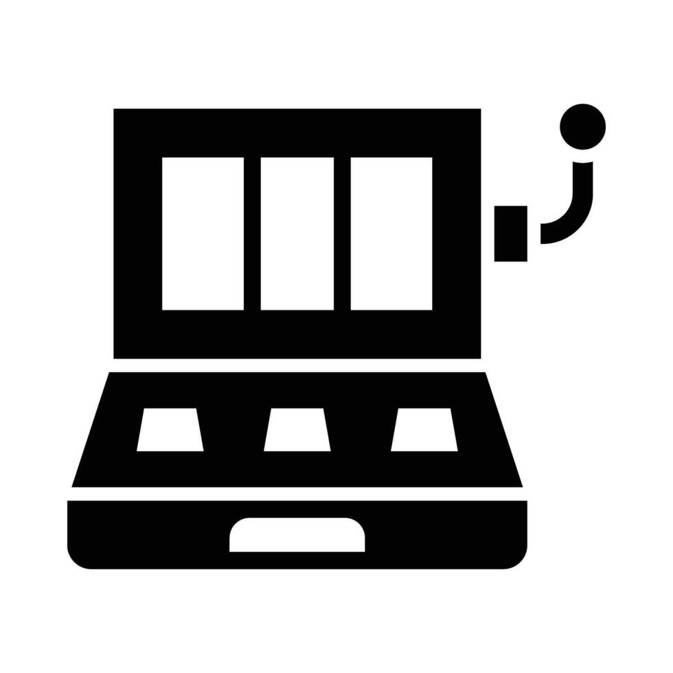 ranhura máquina vetor glifo ícone para pessoal e comercial usar.