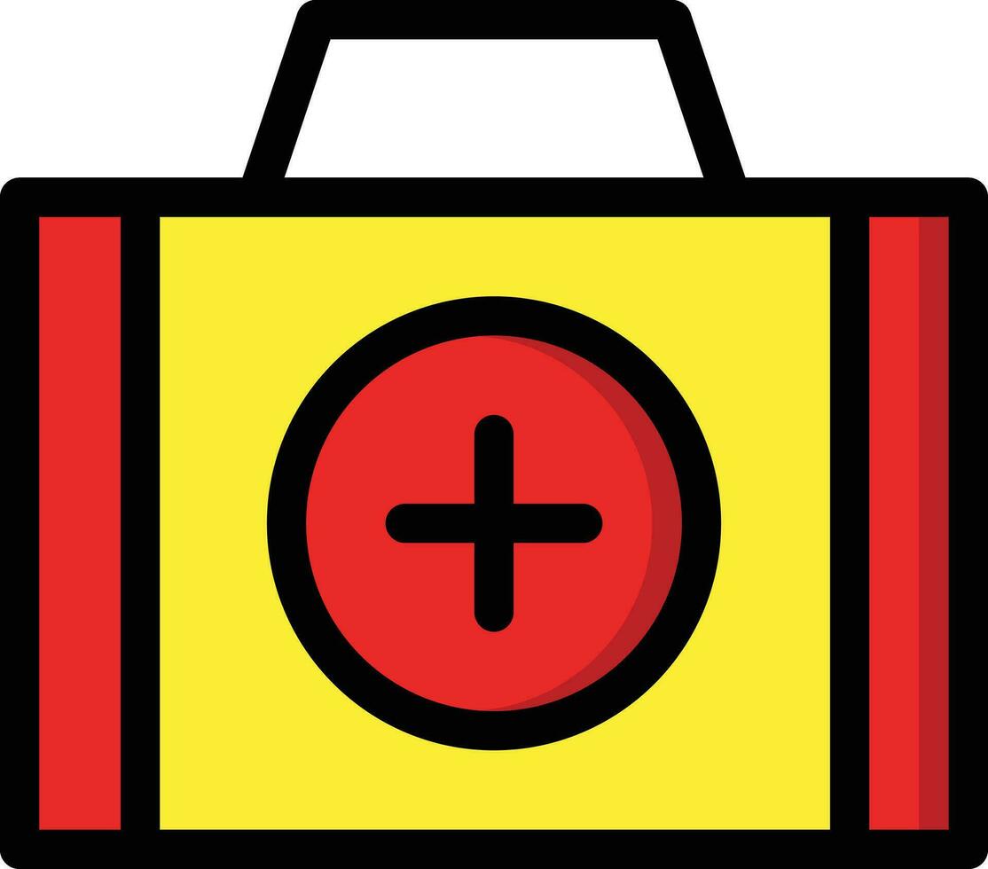 ilustração de design de ícone de vetor de kit médico