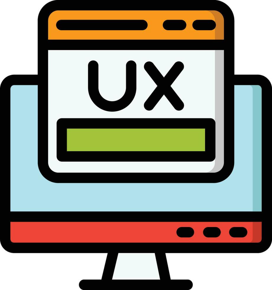 ux vetor ícone Projeto ilustração