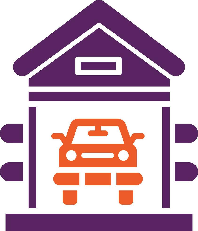 ilustração de design de ícone de vetor de garagem