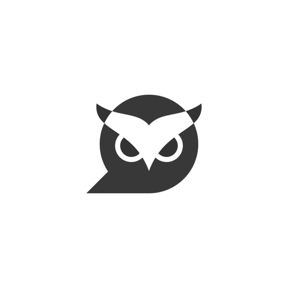 simples coruja logotipo Projeto inspiração vetor