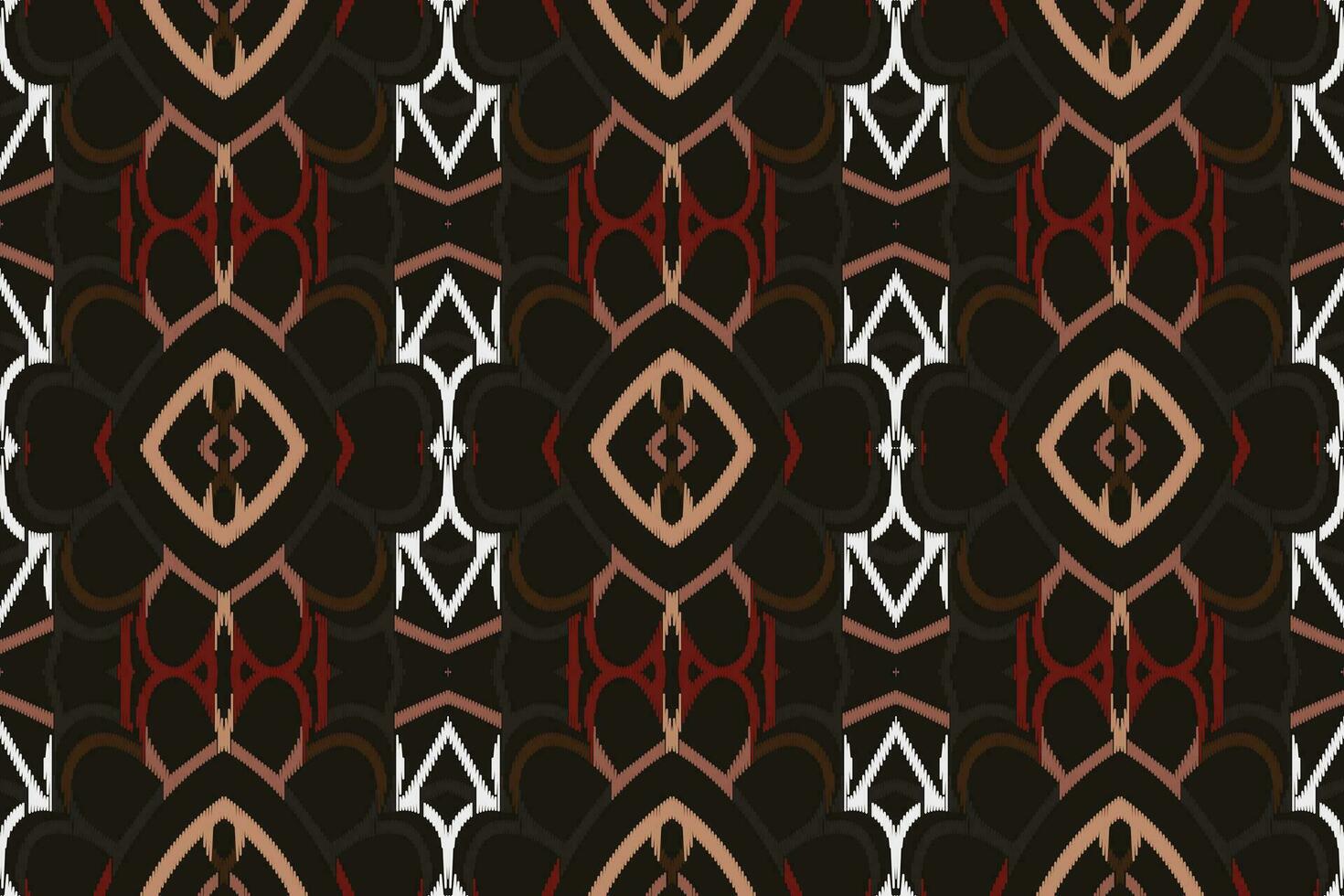 ikat floral paisley bordado fundo. ikat tecido geométrico étnico oriental padronizar tradicional. ikat asteca estilo abstrato Projeto para impressão textura, tecido, saree, sari, tapete. vetor