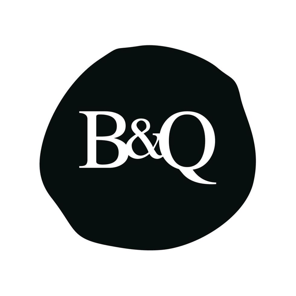 bq inicial logotipo carta escova monograma empresa vetor