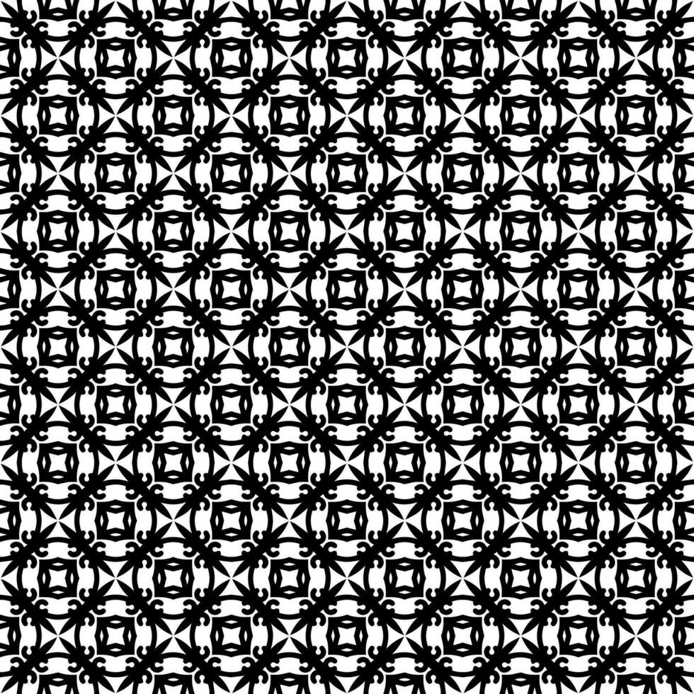 padrão abstrato sem emenda preto e branco. fundo e pano de fundo. design ornamental em tons de cinza. vetor