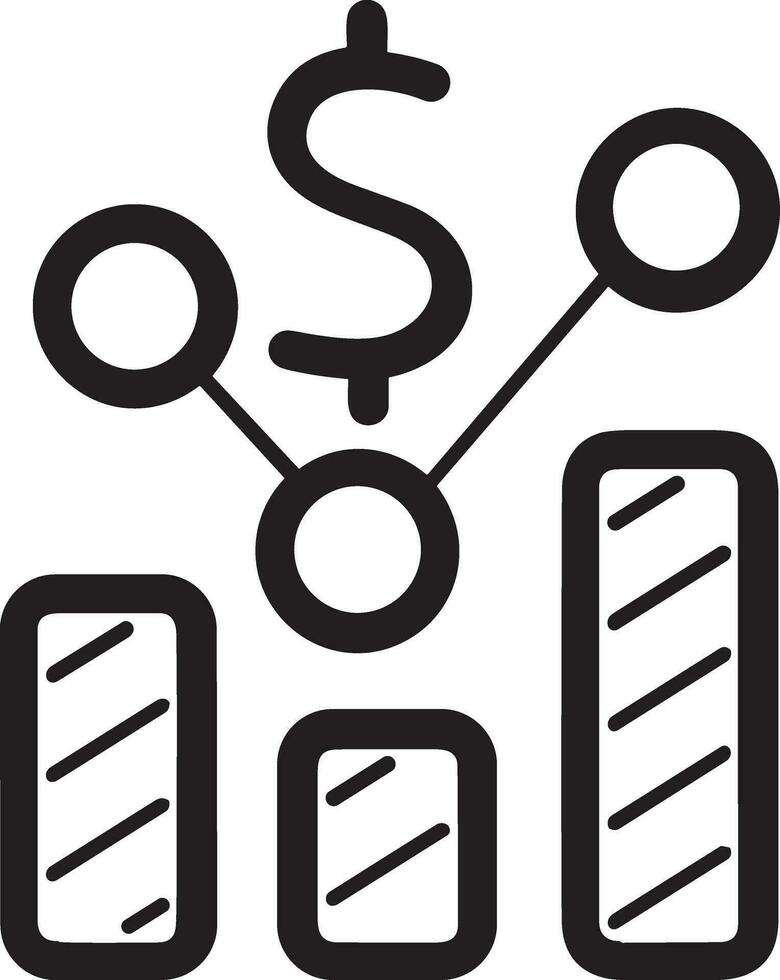 crescimento o negócio ícone símbolo vetor imagem. ilustração do a progresso esboço infográfico estratégia desenvolvimento Projeto imagem