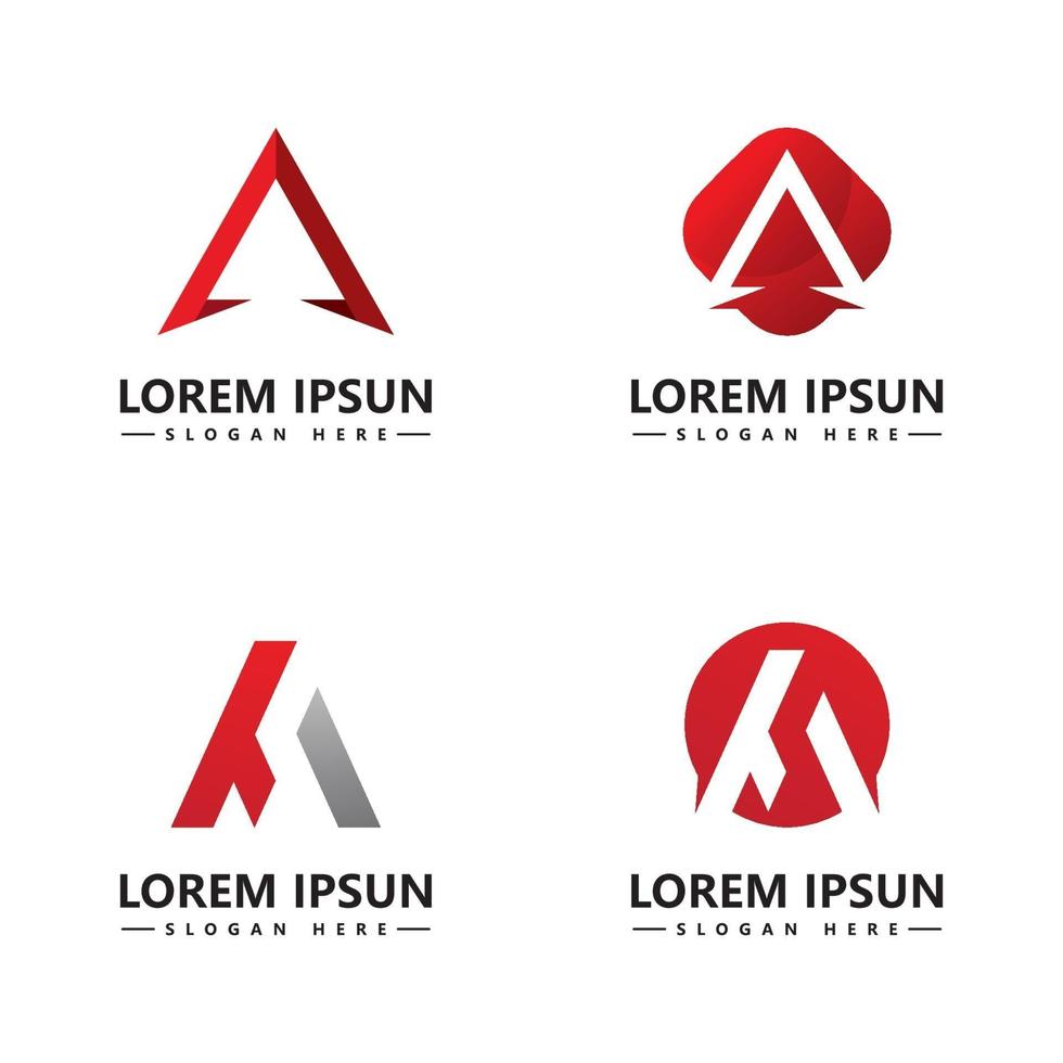 um modelo de vetor de ícone de logotipo de carta