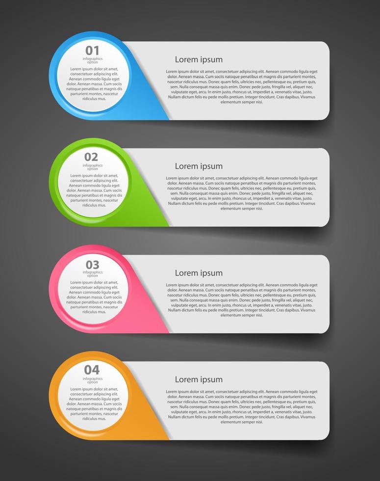 infográfico modelo ilustração vetorial de negócios vetor