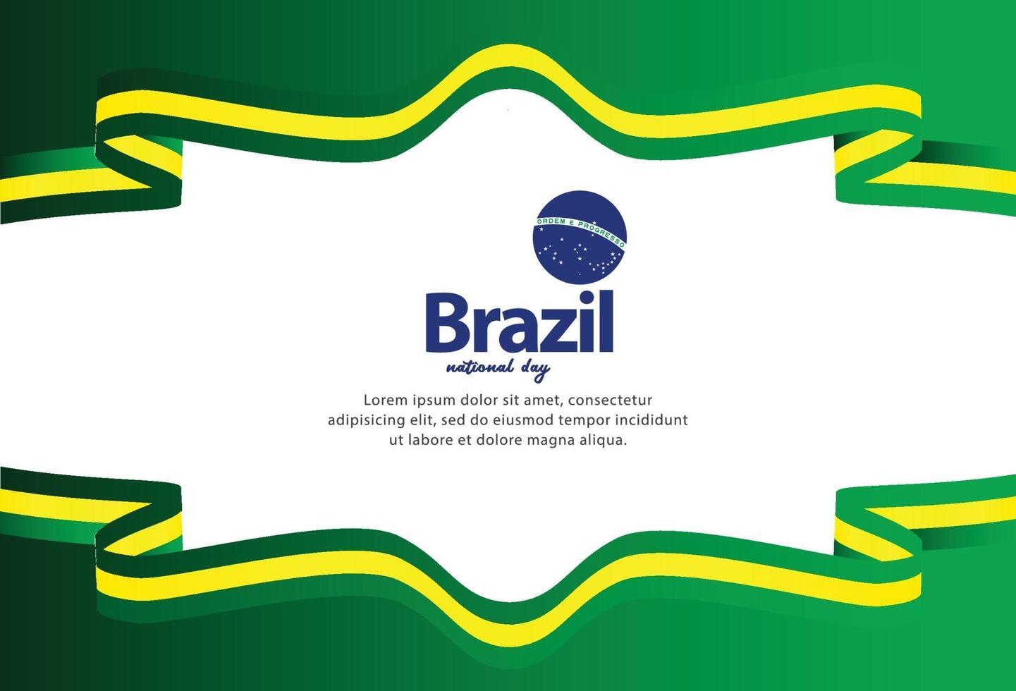 dia da independência do brasil. ilustração vetorial vetor