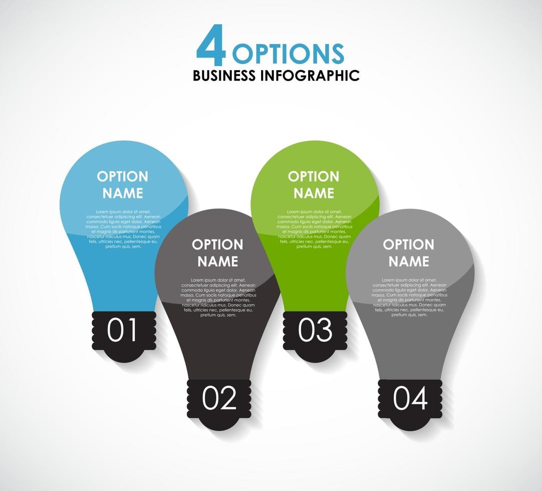 modelos de infográfico para ilustração vetorial de negócios. vetor