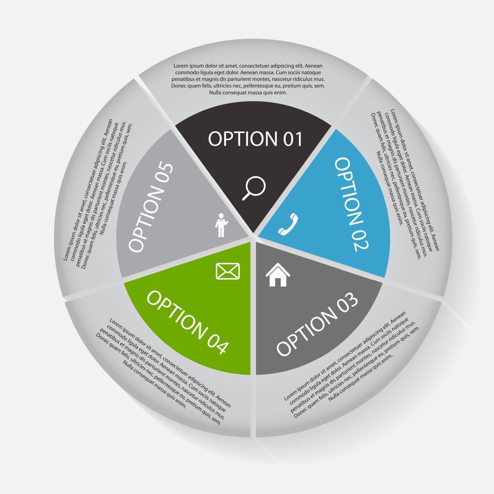 modelos de infográfico para ilustração vetorial de negócios. vetor