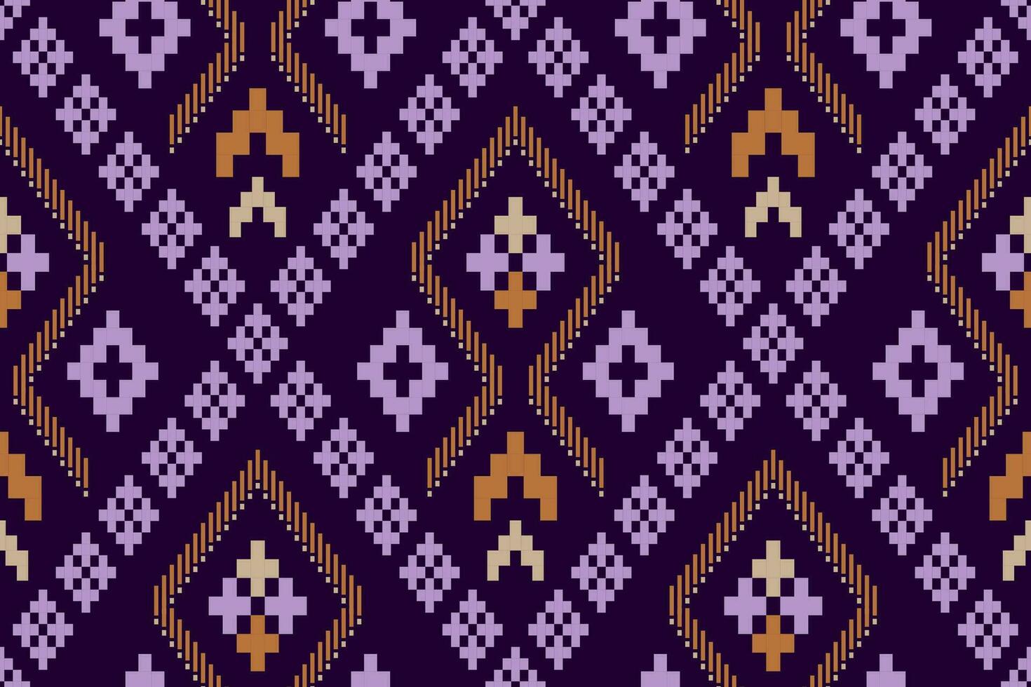 roxa Cruz ponto tradicional étnico padronizar paisley flor ikat fundo abstrato asteca africano indonésio indiano desatado padronizar para tecido impressão pano vestir tapete cortinas e sarongue vetor