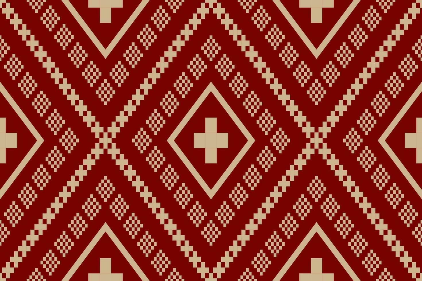 vermelho tradicional étnico padronizar paisley flor ikat fundo abstrato asteca africano indonésio indiano desatado padronizar para tecido impressão pano vestir tapete cortinas e sarongue vetor