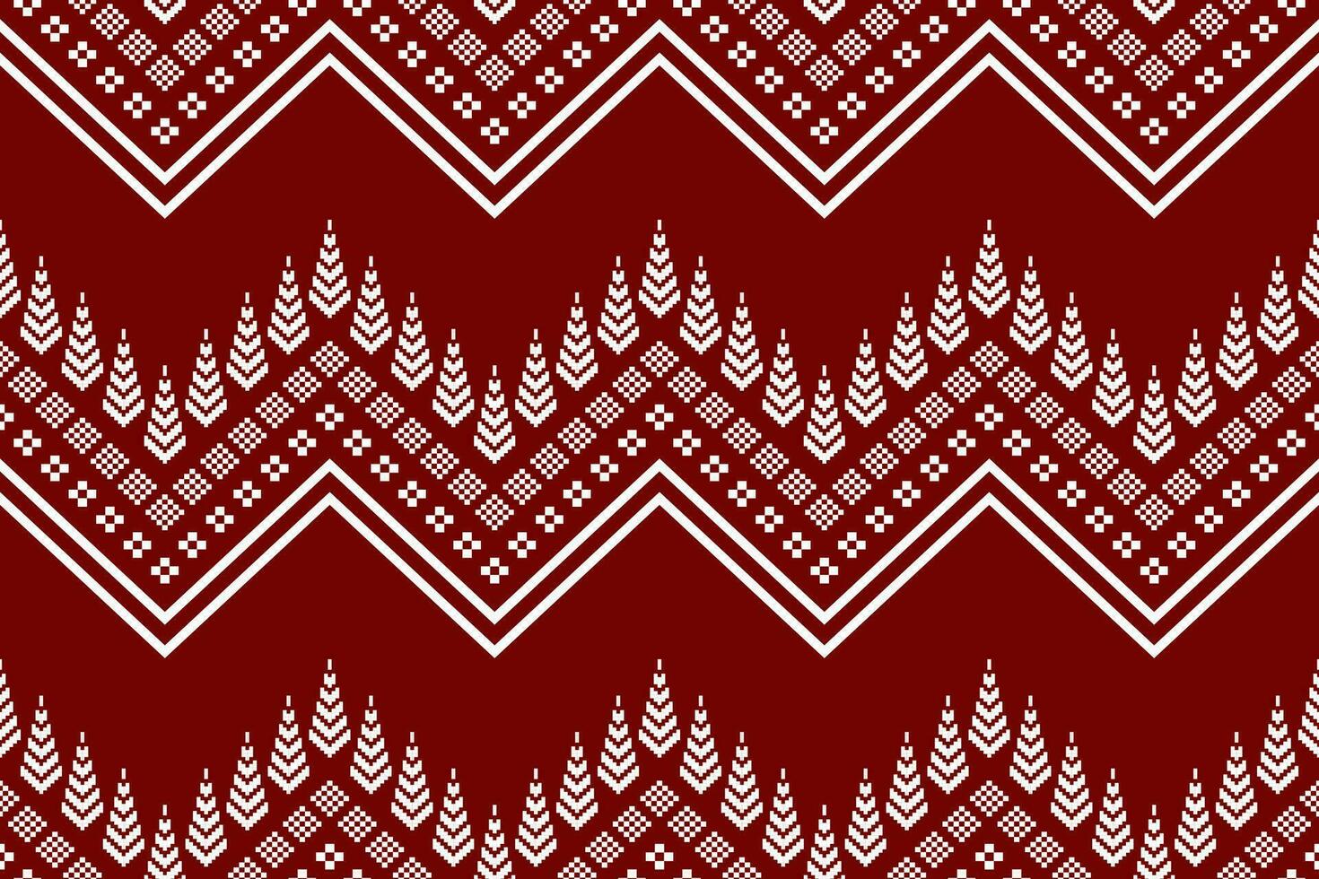 vermelho tradicional étnico padronizar paisley flor ikat fundo abstrato asteca africano indonésio indiano desatado vetor