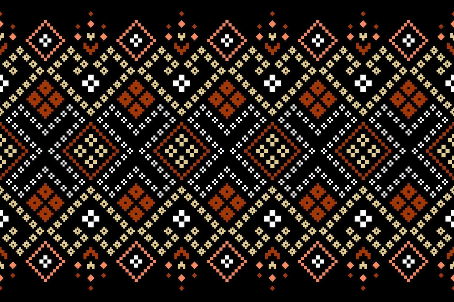 natureza safras Cruz ponto tradicional étnico padronizar paisley flor ikat fundo abstrato asteca africano indonésio indiano desatado padronizar para tecido impressão pano vestir tapete cortinas e sarongue vetor