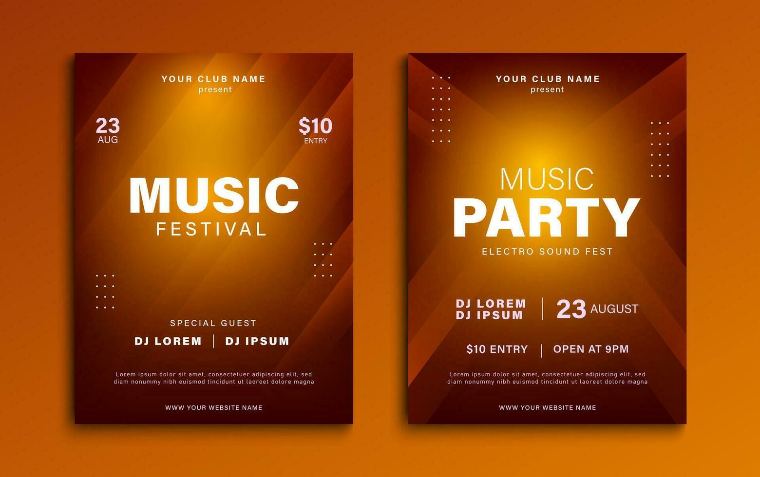 música poster. festa convite, música festival, evento folheto modelo. vetor ilustração