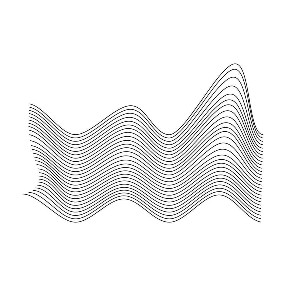 abstrato Formato do fumaça fluindo matéria. vetor elementos em uma Preto fundo