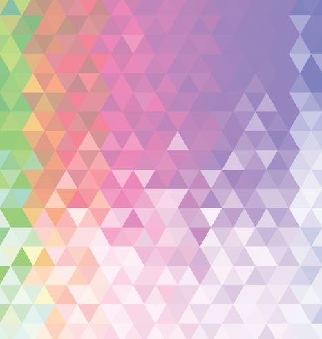 Fundo colorido abstrato com triângulos vetor