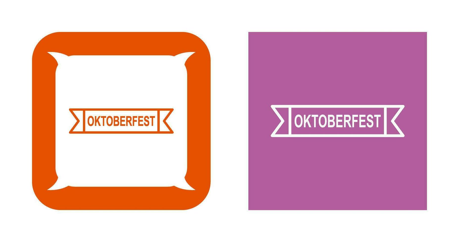 ícone de vetor de banner da oktoberfest