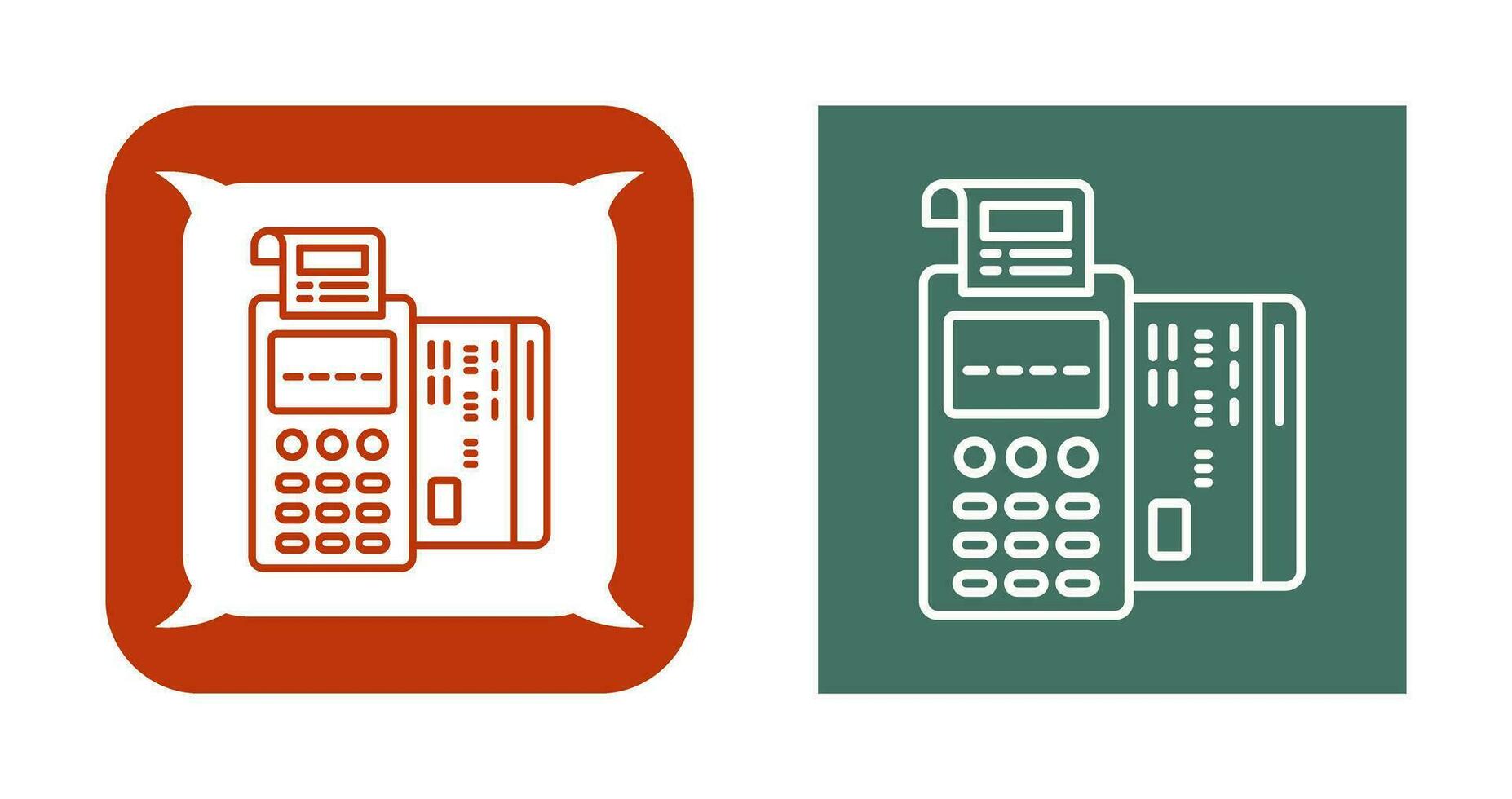 ícone de vetor terminal pos