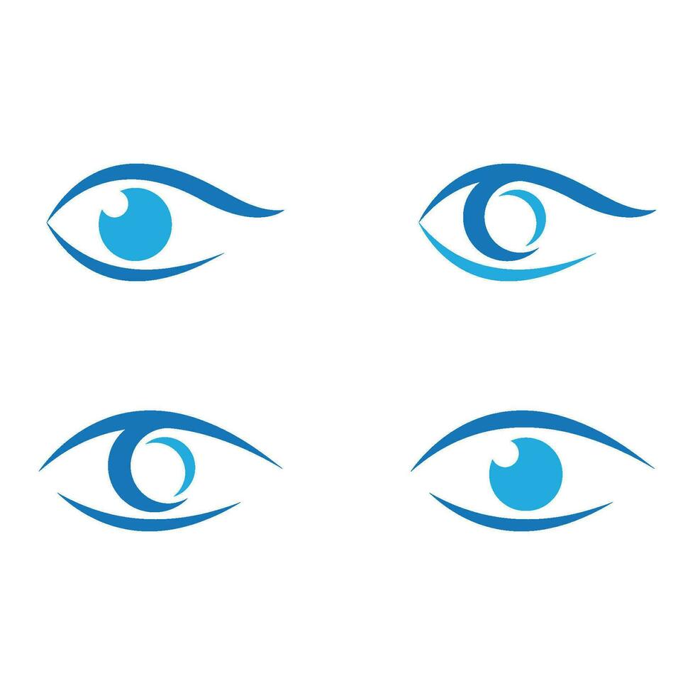 design de logotipo de vetor para cuidados com os olhos