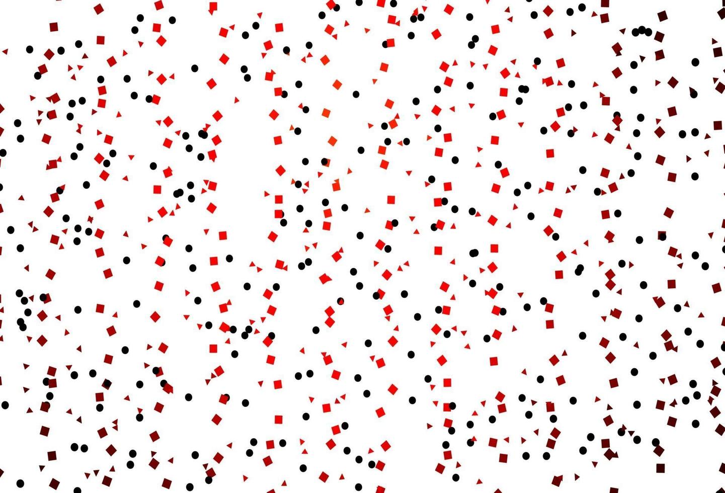 fundo vector vermelho claro com triângulos, círculos, cubos.
