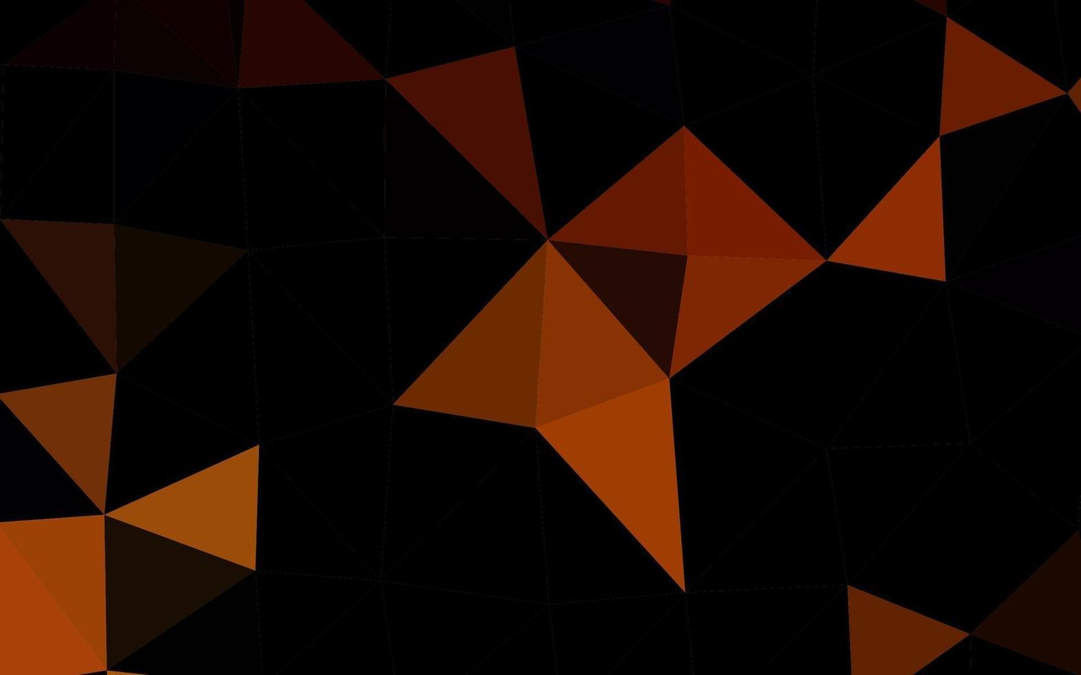 textura poligonal abstrata de vetor laranja escuro.