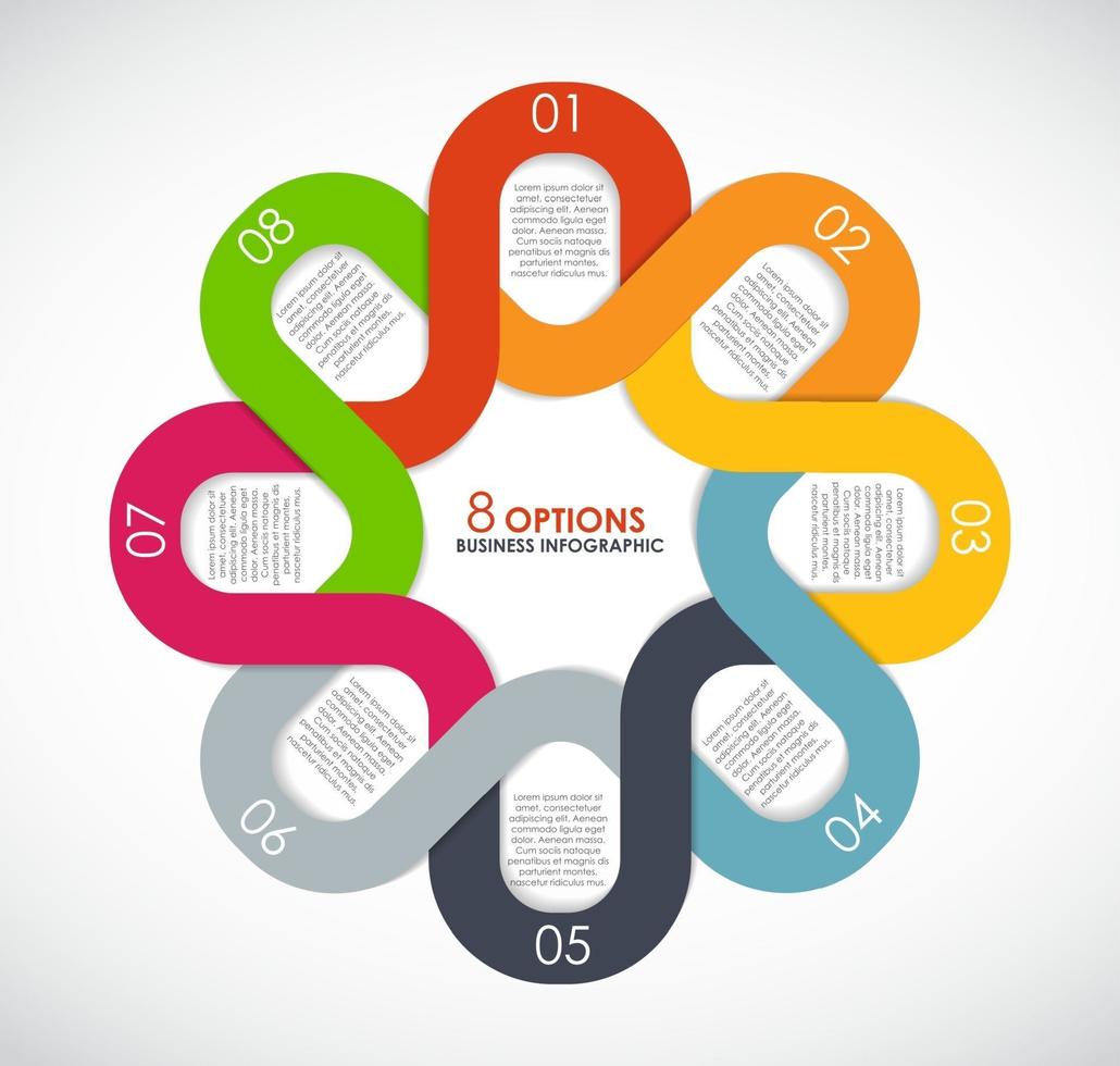 modelos de infográfico para ilustração vetorial de negócios. vetor