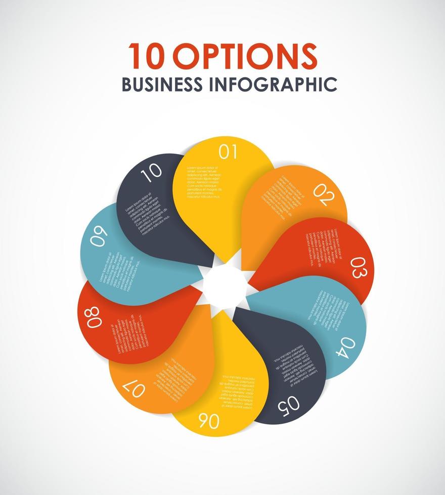 modelos de infográfico para ilustração vetorial de negócios. vetor