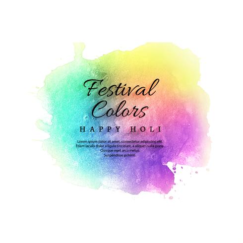 Ilustração, de, coloridos, feliz, holi, celebração, fundo vetor