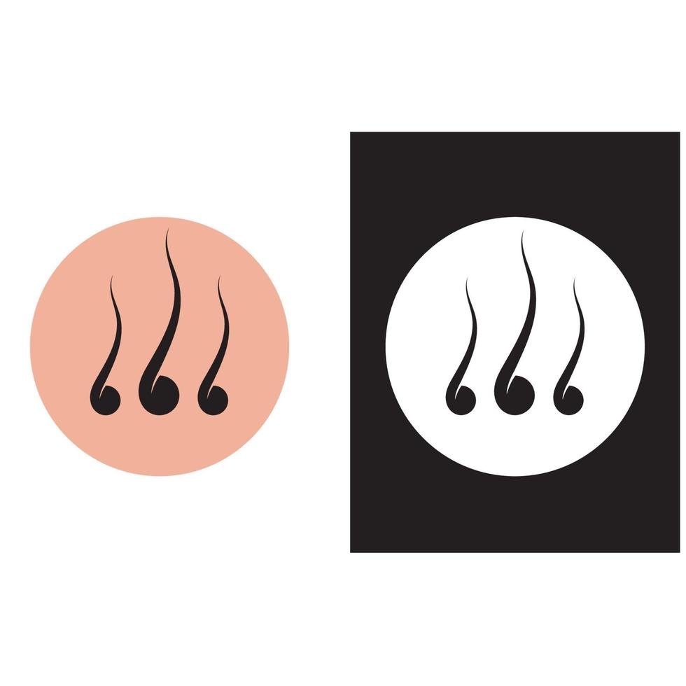 imagem de ícone de vetor de logotipo de tratamentos de cabelo