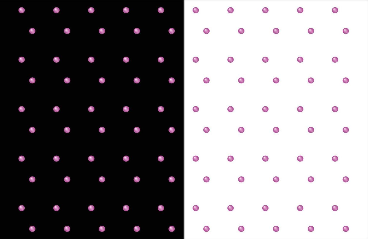 bolinhas rosa em preto e branco vetor
