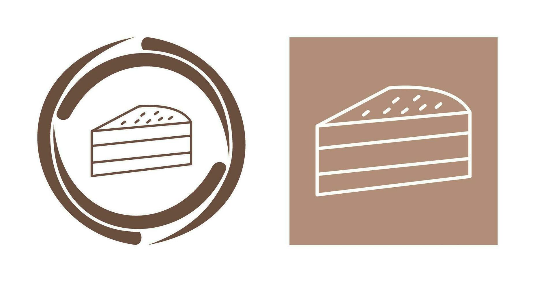ícone de vetor de fatia de bolo