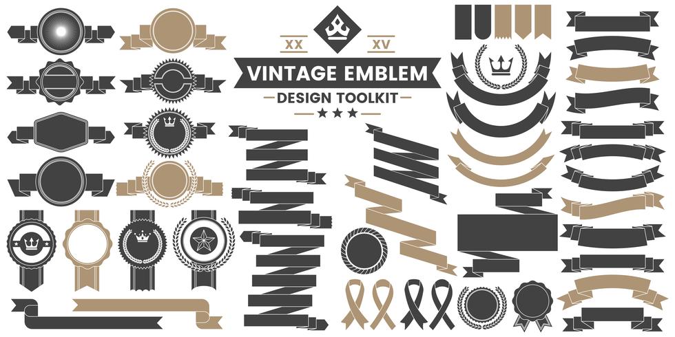 Vintage Retro Vector Logo para banner