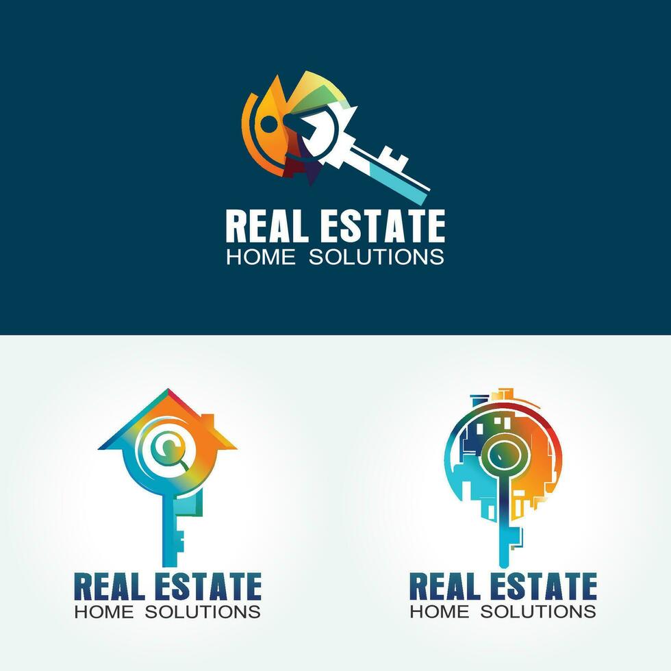 modelo de logotipo imobiliário vetor