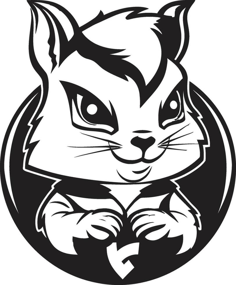 Esquilo logotipo para animador Esquilo logotipo para artista vetor