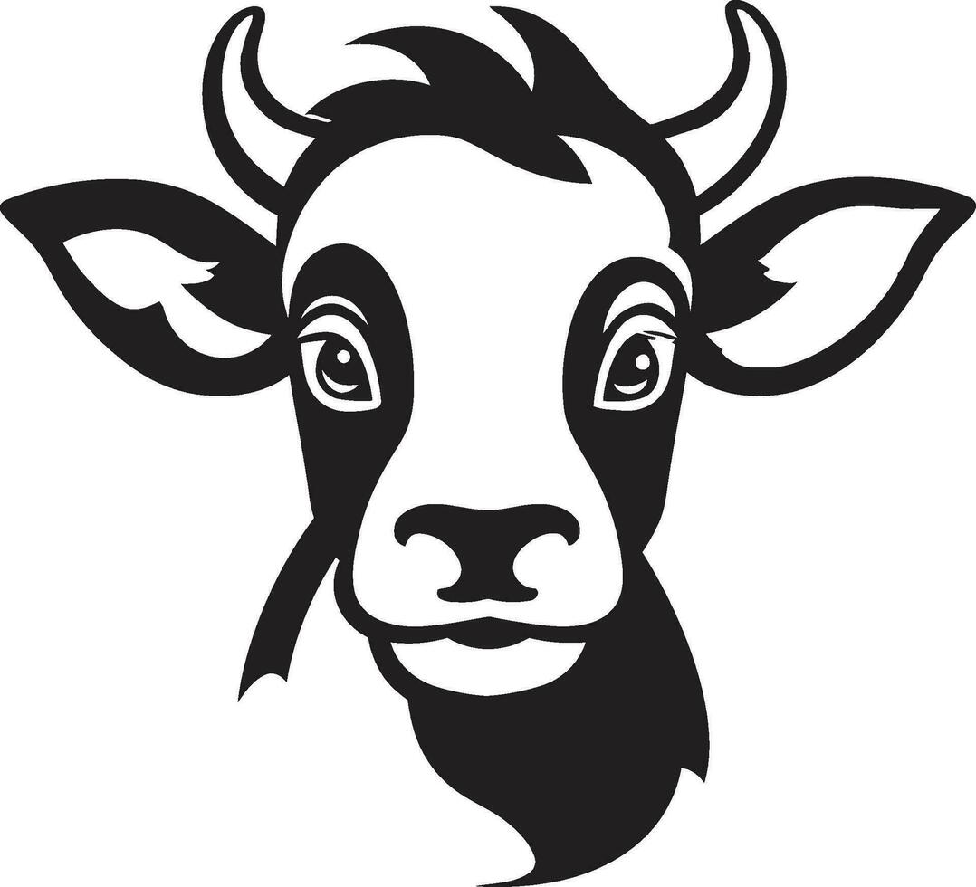 laticínios vaca logotipo ícone Preto vetor para publicidade laticínios vaca Preto vetor logotipo para publicidade