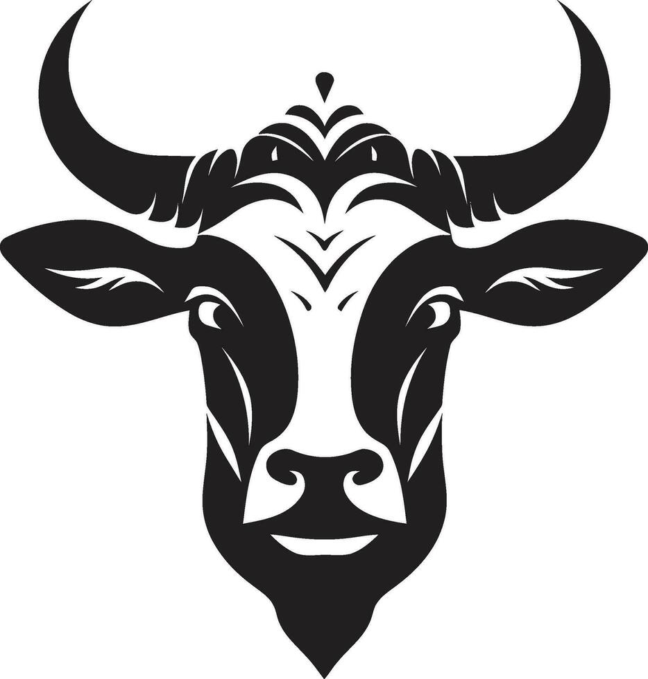 vetor laticínios vaca logotipo Preto para o negócio laticínios vaca logotipo ícone Preto vetor para local na rede Internet