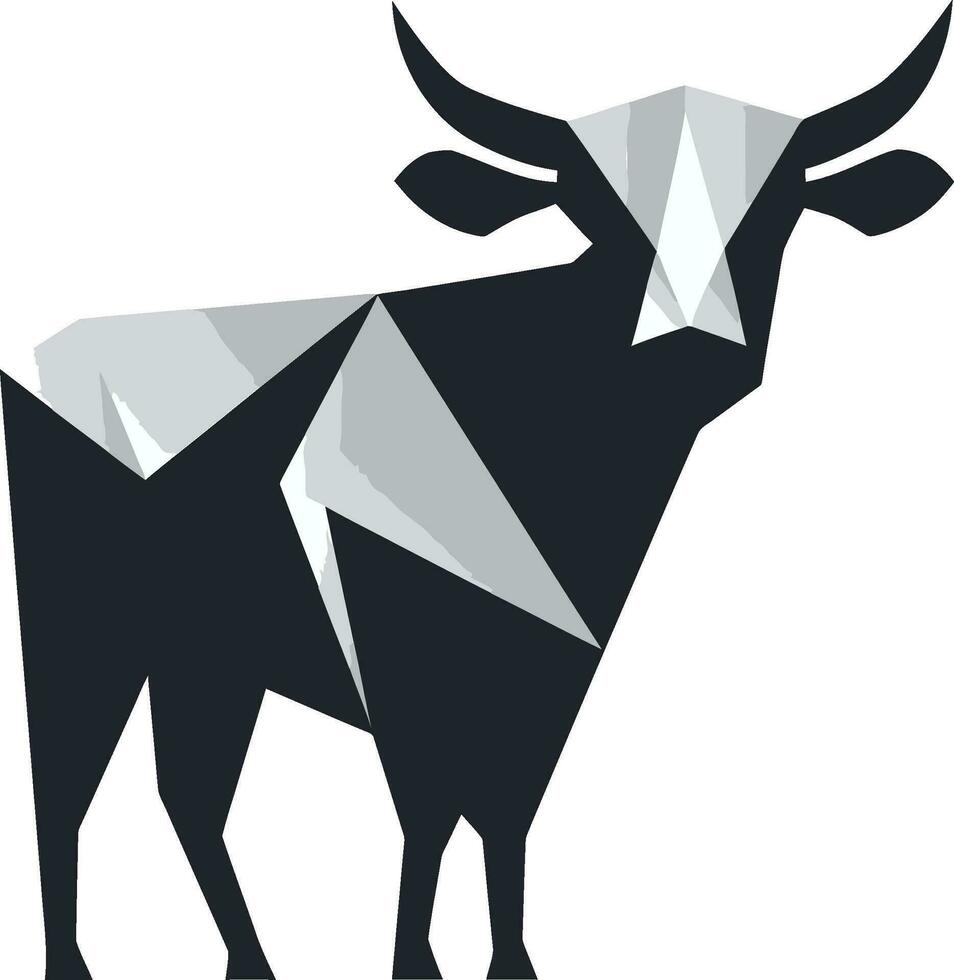 Preto laticínios vaca logotipo vetor para aplicativo vetor laticínios vaca logotipo Preto para aplicativo