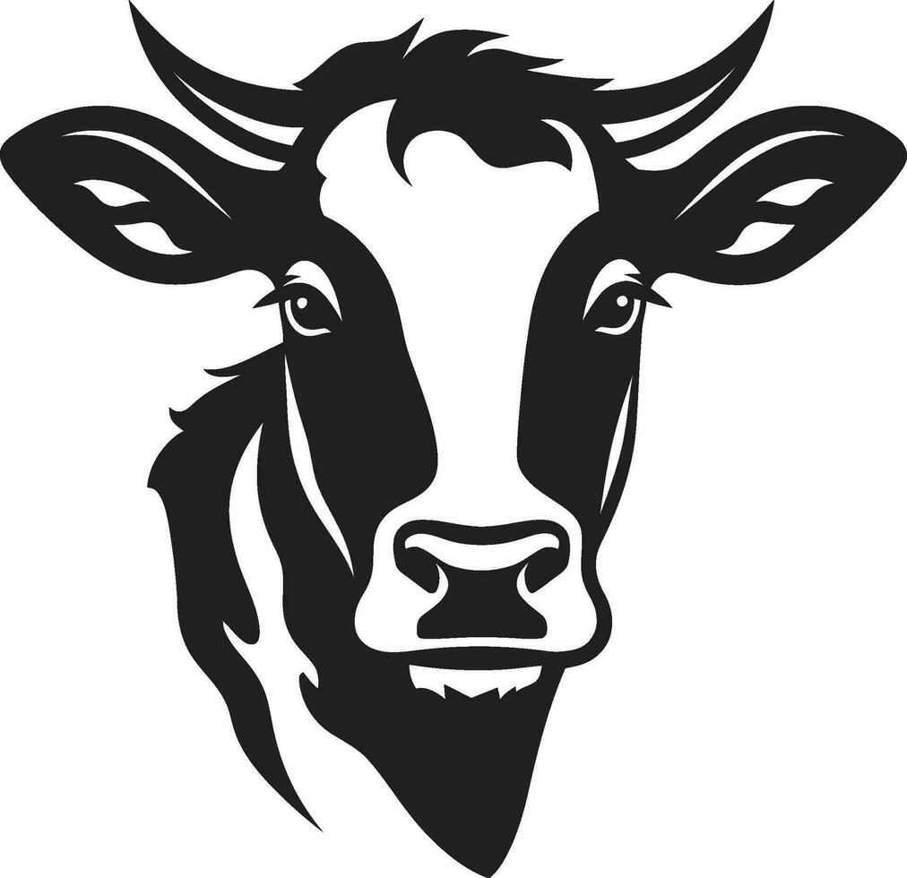 laticínios vaca logotipo ícone Preto vetor para entretenimento o negócio laticínios vaca Preto vetor logotipo para entretenimento o negócio