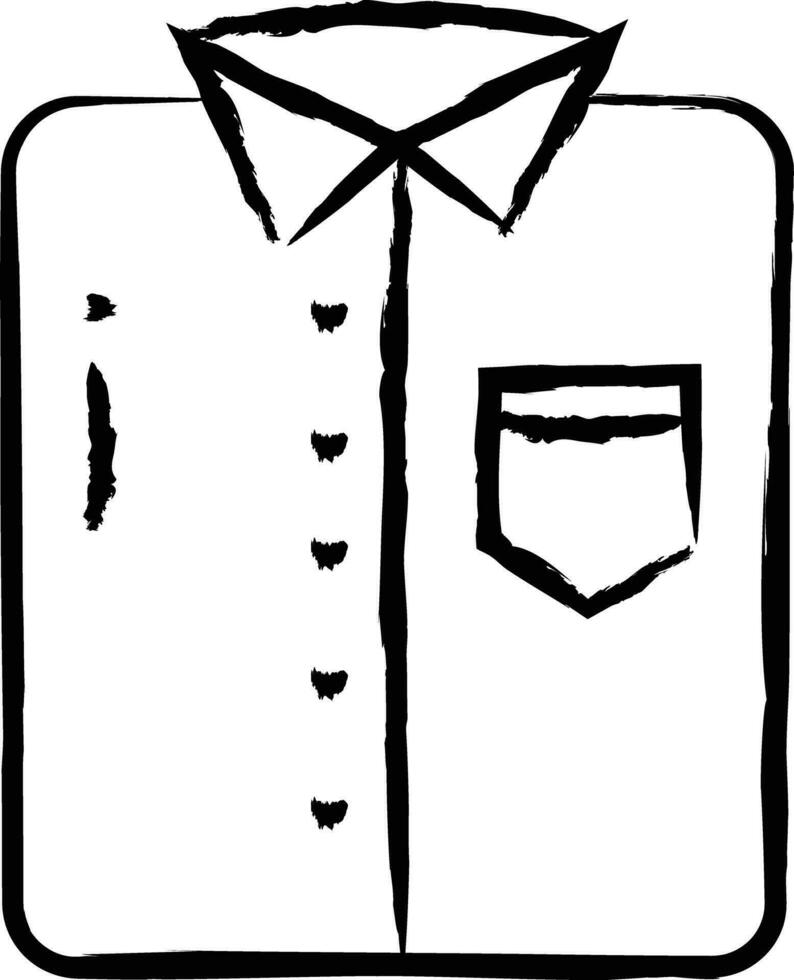 camisa mão desenhado vetor ilustração