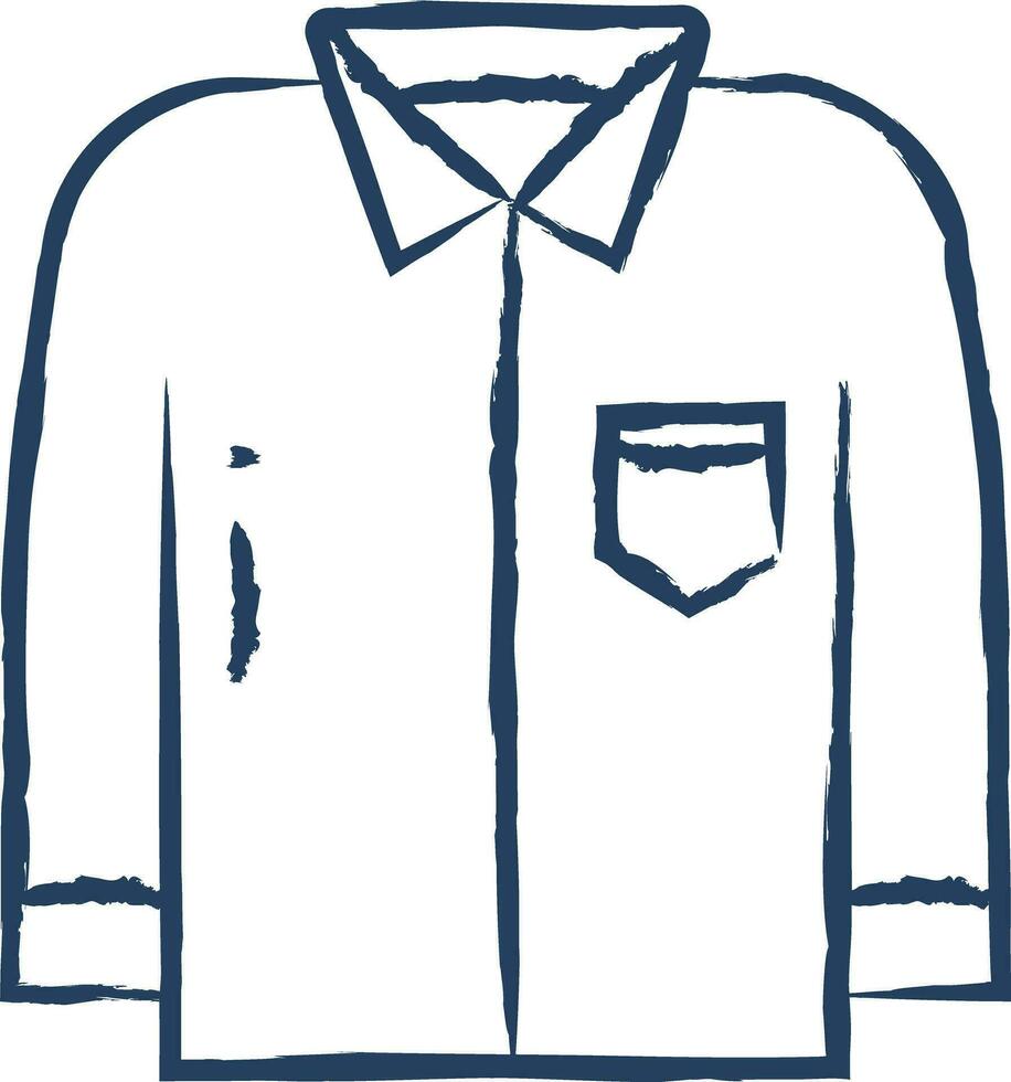 camisa mão desenhado vetor ilustração