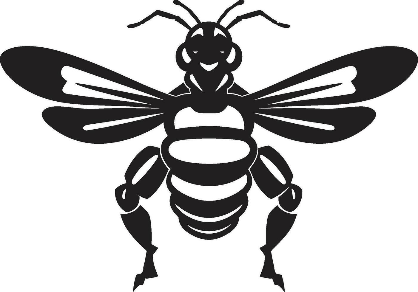 régio vespa silhueta Preto ícone minimalista predador arte monocromático emblema vetor