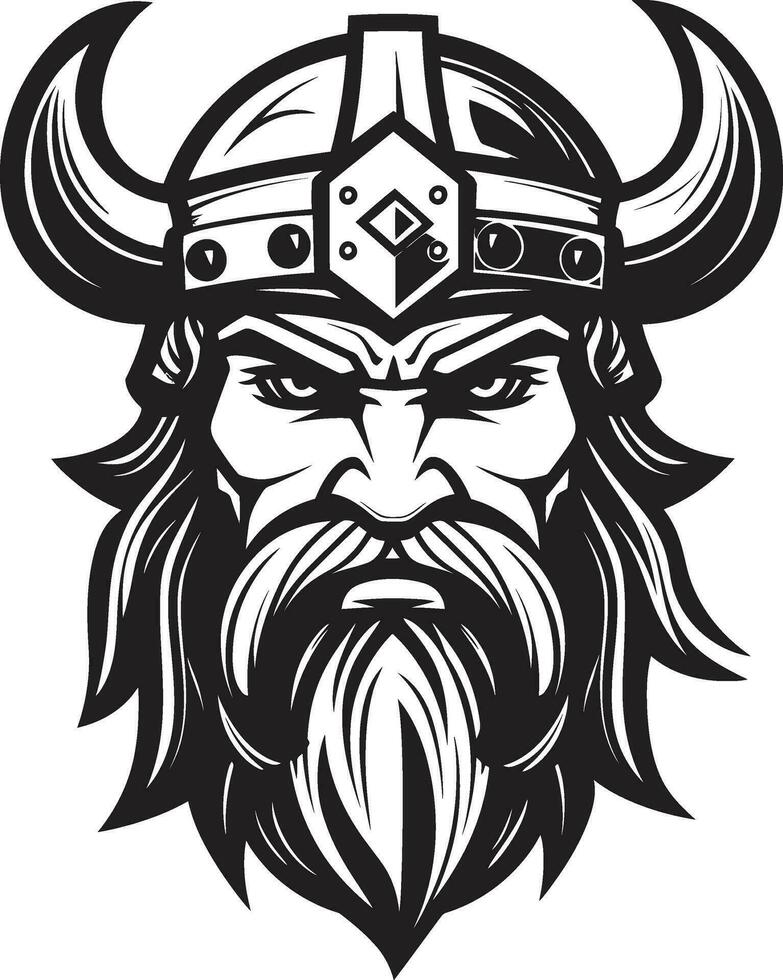 guerreiros legado uma Preto vetor viking logotipo odins descendente uma viking mascote do legendas