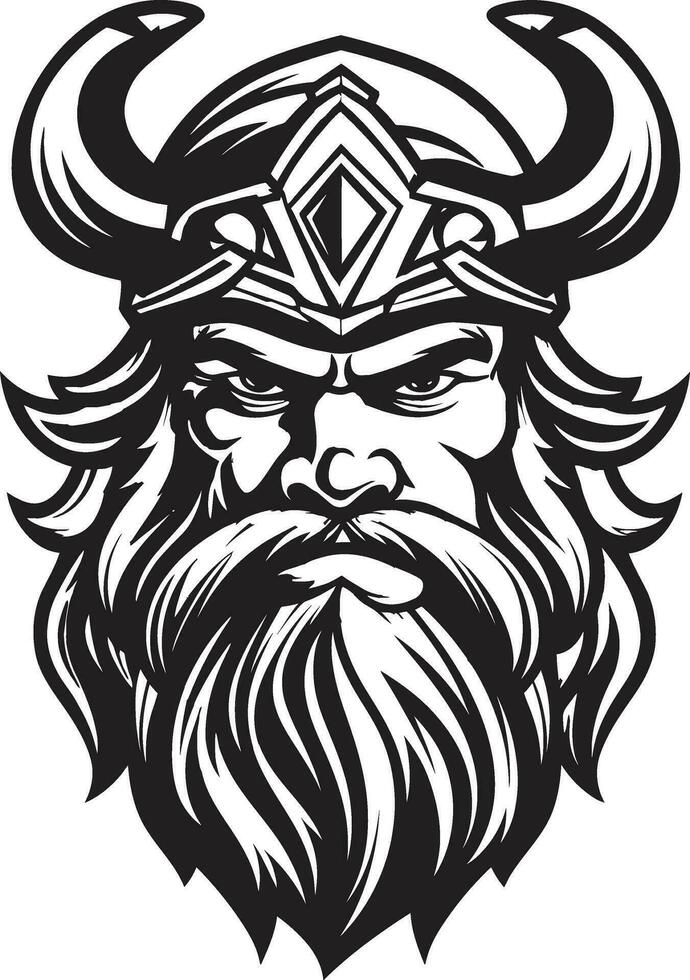 navio dragão capitão uma viking líder dentro vetor guerreiros legado uma Preto vetor viking logotipo